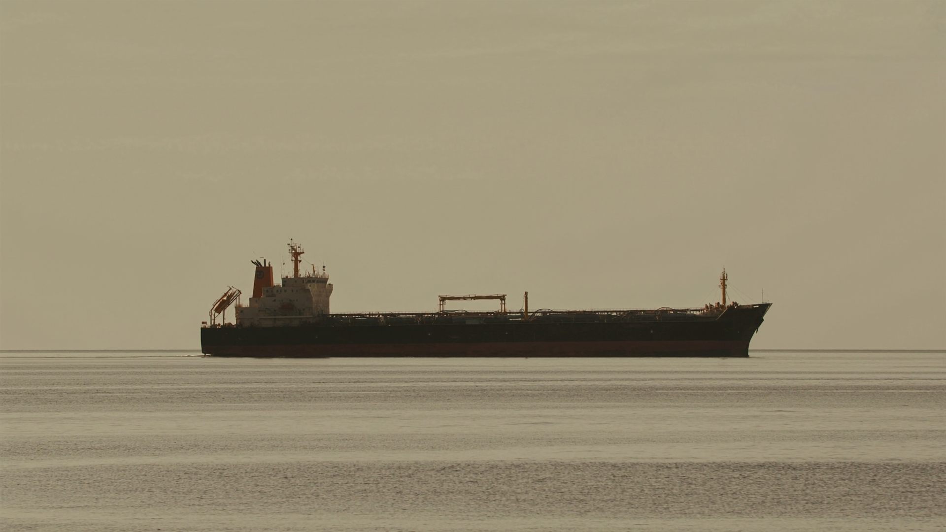 Oil tanker vessel at sea